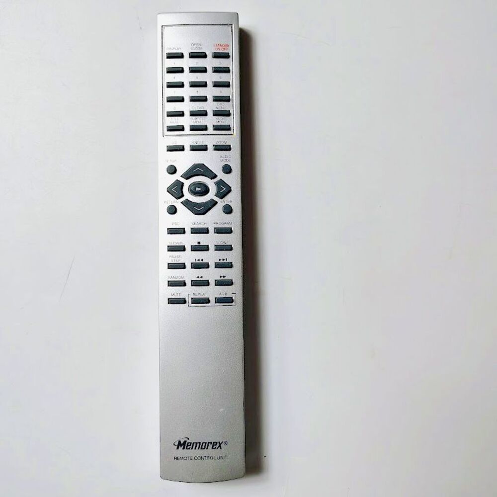 MEMOREX DVD Player Remote OEM Original Silver Tested Works